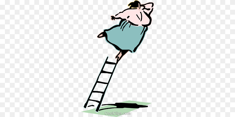 Climbing The Ladder Of Success Royalty Vector Clip Art, Person Free Png