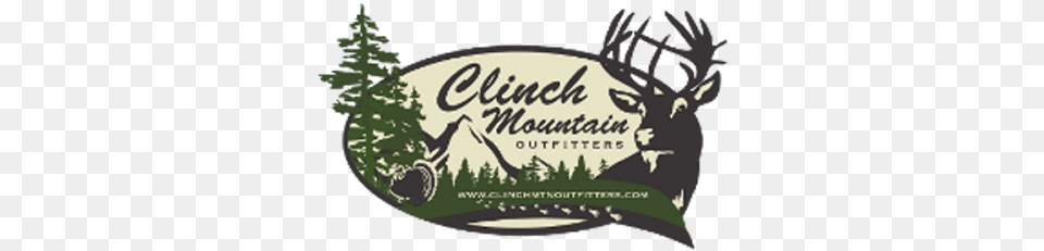 Clinch Mountain Outfitters Hunting Supplies Hunting Outfitters Logo, Plant, Tree, Vegetation, Animal Free Png