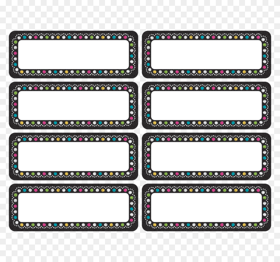 Clingy Thingies Chalkboard Brights Mini Labels, Text Free Png