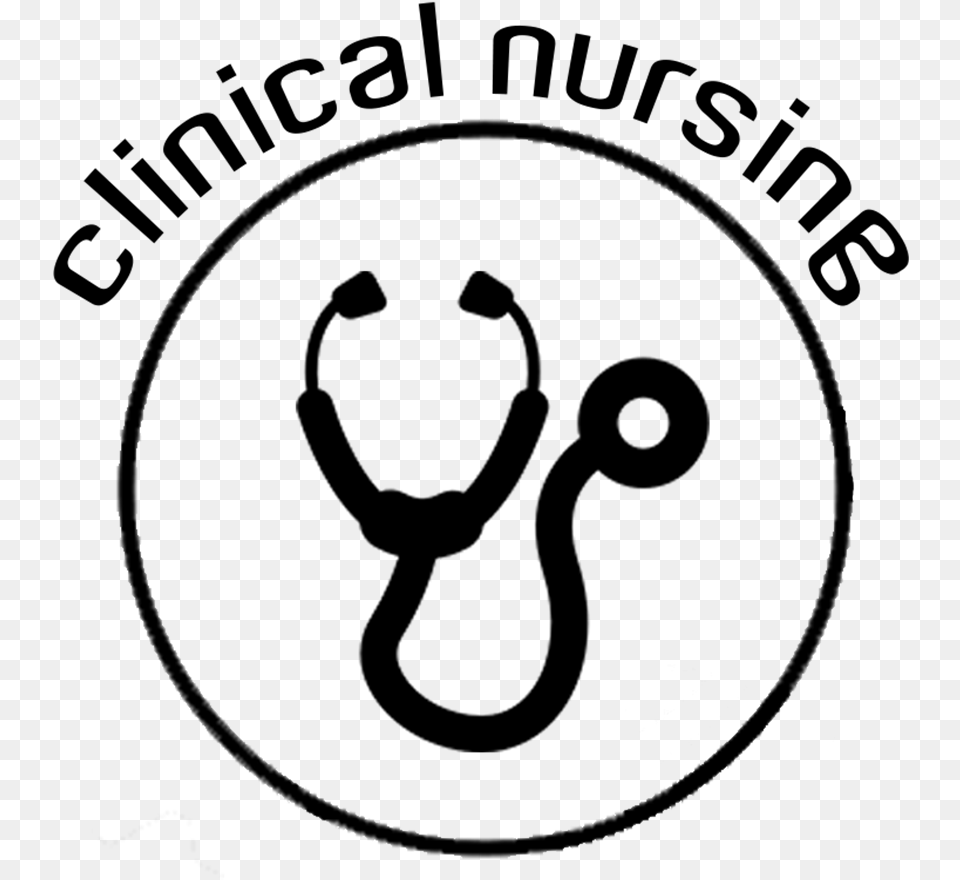Clinical Nursing Stethoscope Clipart Black And White, Gray Png Image