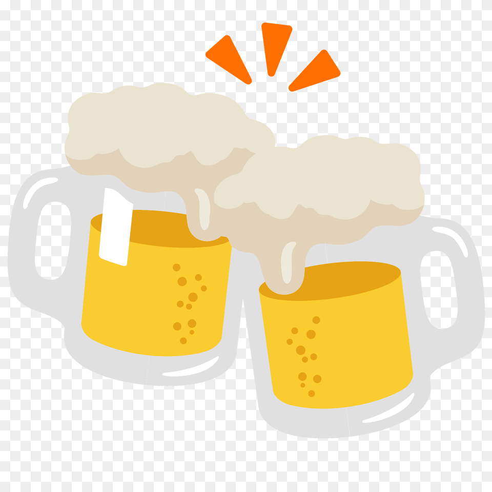 Clinking Beer Mugs Emoji Clipart, Alcohol, Beverage, Cup, Glass Free Png Download