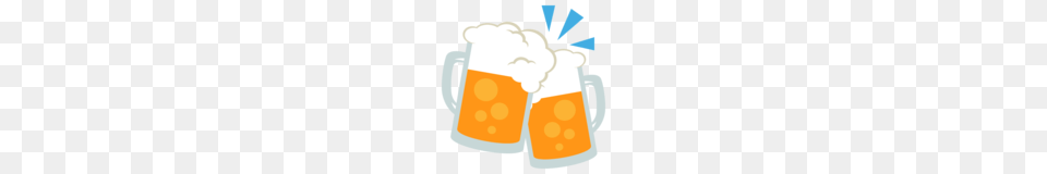 Clinking Beer Mugs Emoji On Emojione, Cup, Alcohol, Beverage, Glass Free Transparent Png
