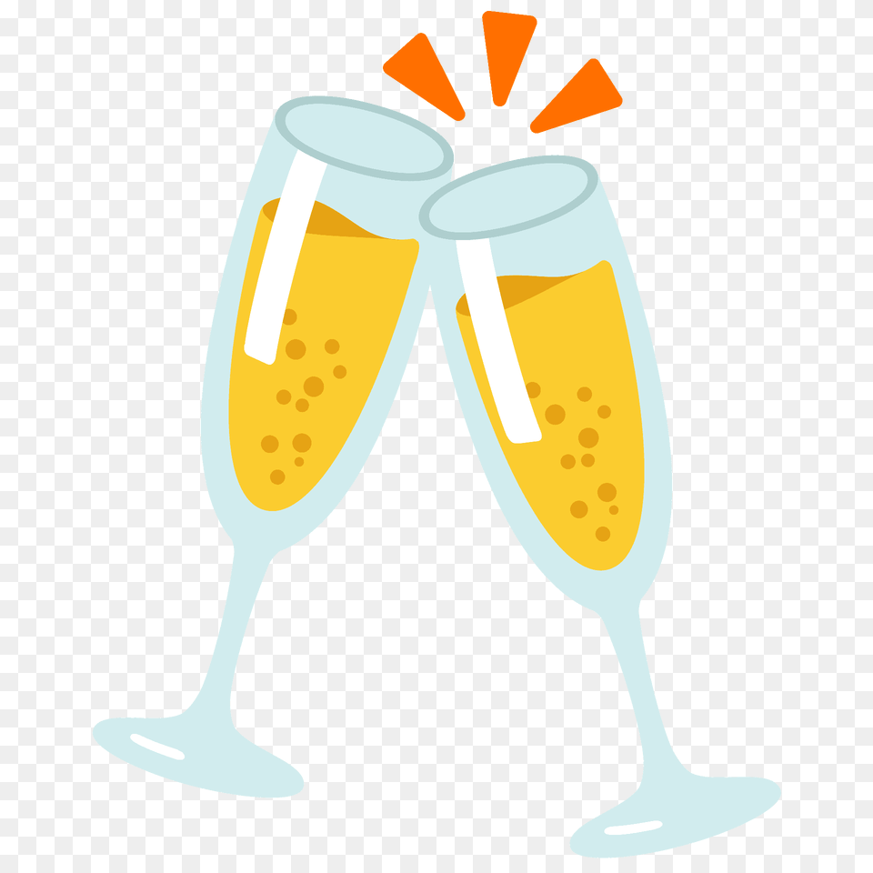 Clinking Glasses Emoji Clipart, Glass, Alcohol, Beer, Beverage Png Image
