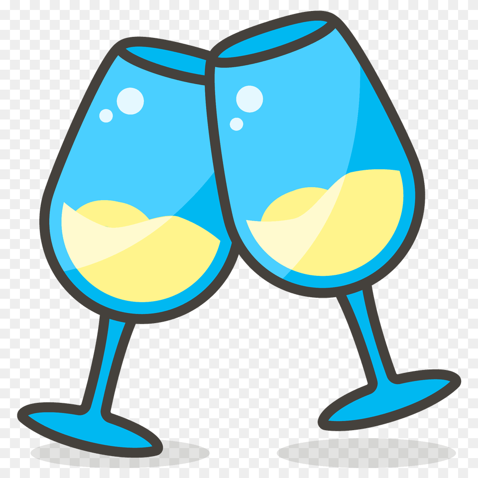 Clinking Glasses Emoji Clipart, Alcohol, Beverage, Glass, Goblet Free Png