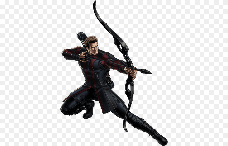 Clint As Ronin Hawkeye Marvel Avengers Alliance, Archer, Archery, Bow, Person Free Png Download