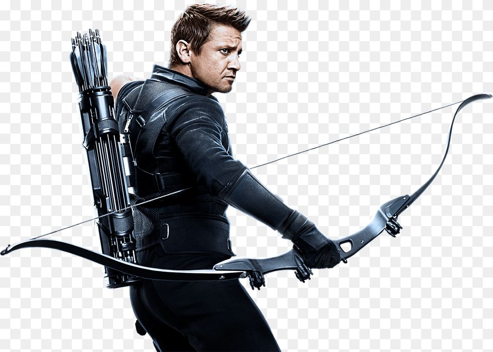 Clint Barton Images Hawkeye, Weapon, Person, Man, Male Free Png Download