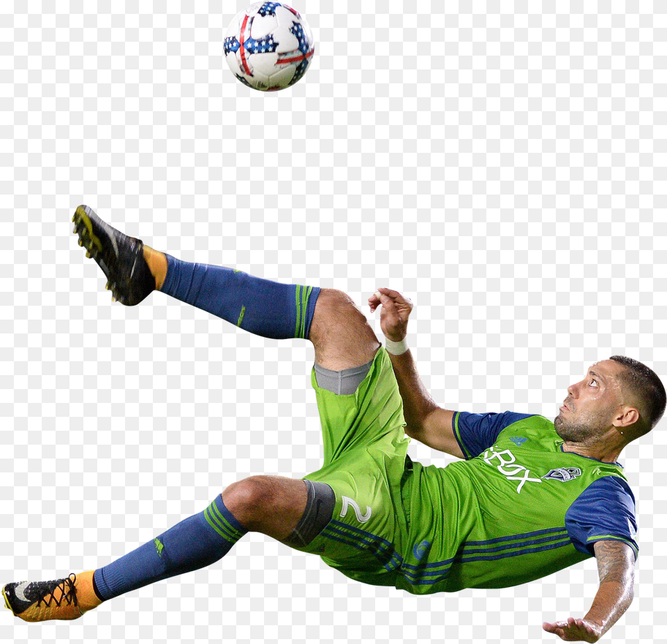 Clint Dempseyrender Kick American Football, Sphere, Adult, Soccer Ball, Soccer Free Png Download