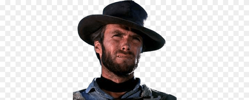 Clint Eastwood Cowboy Clint Westwood, Clothing, Hat, Sun Hat, Portrait Free Transparent Png