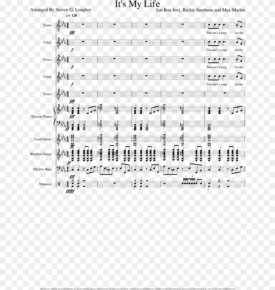 Clint Eastwood Sheet Music Composed By Gorillaz 2 Of Clint Eastwood Tenor Sax Sheet Music, Gray Png Image