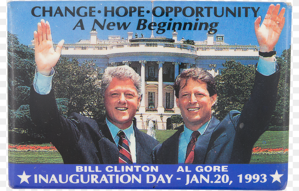 Clinton Gore Inauguration Day Political Button Museum, Person, People, Male, Adult Free Transparent Png