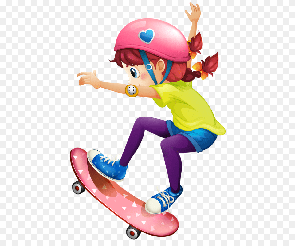 Clip Art, Baby, Person, Skateboard, Helmet Png Image