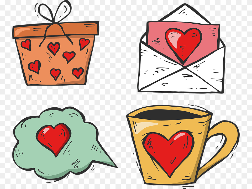 Clip Art, Heart, Cup, Beverage, Coffee Free Png