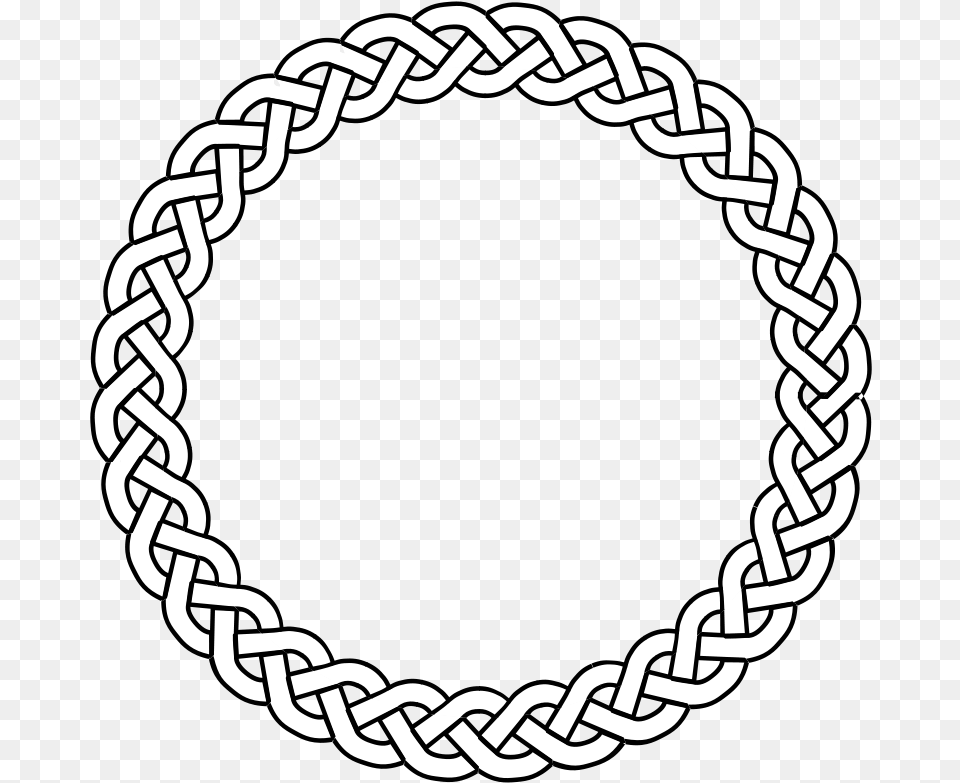 Clip Art 3 Plait Border Circle Celtic Knot Circle, Oval, Accessories, Bracelet, Jewelry Free Png Download