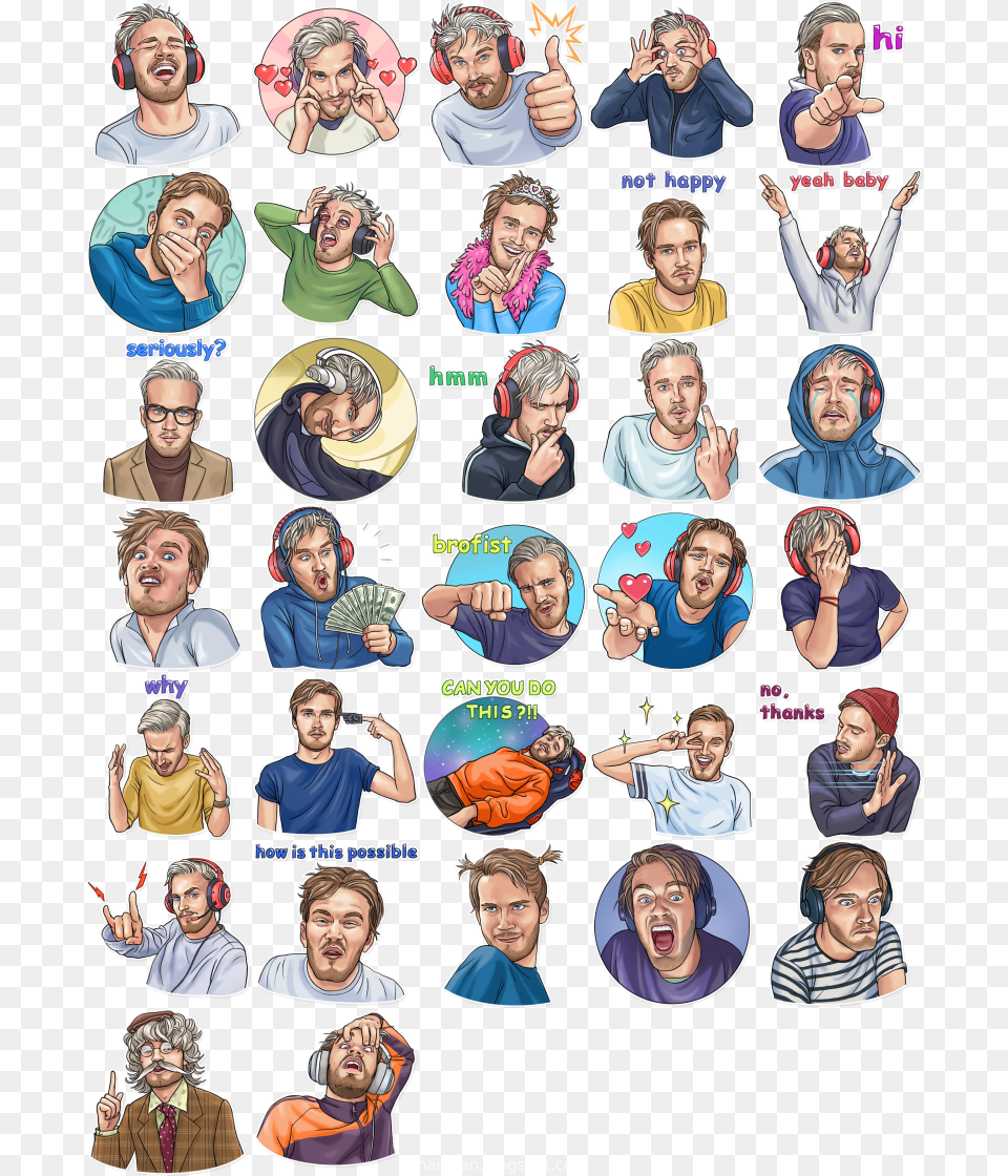 Clip Art, Person, Collage, Man, Male Free Png Download