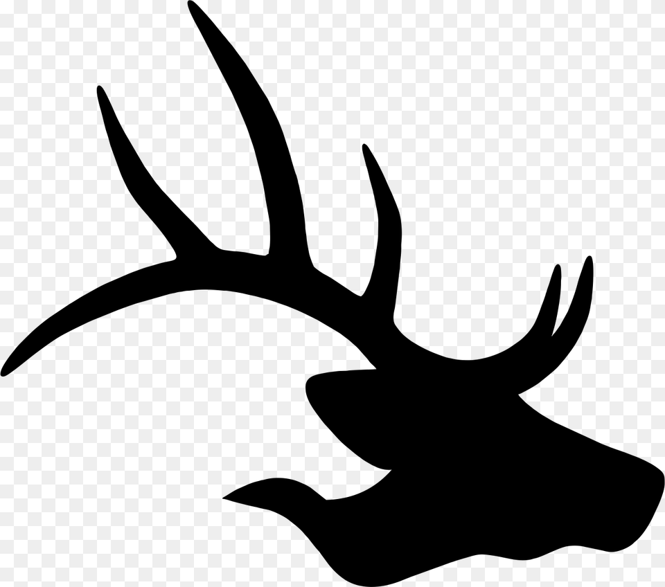 Clip Art, Silhouette, Antler, Animal, Deer Free Png