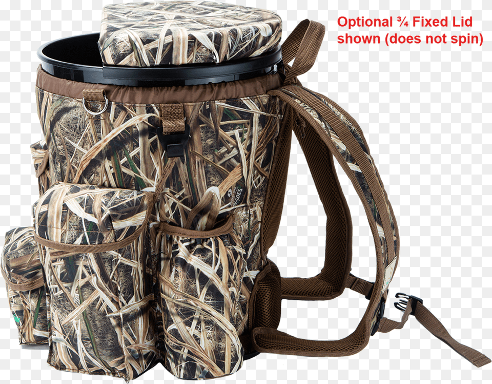 Clip Art 5 Gallon Bucket Backpack Duck Hunting Bucket Cover, Bag, Accessories, Handbag Free Png