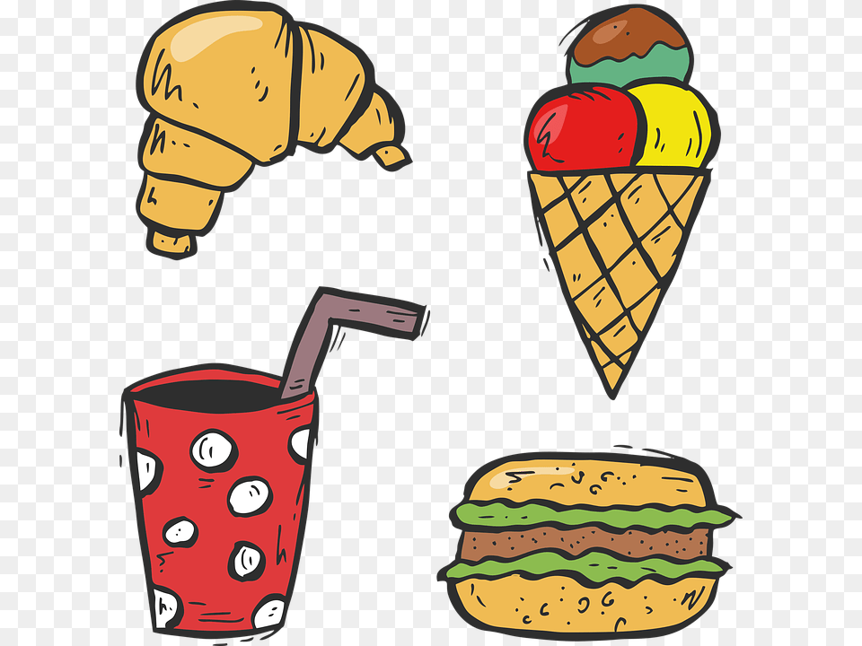 Clip Art, Burger, Food, Cream, Dessert Free Transparent Png