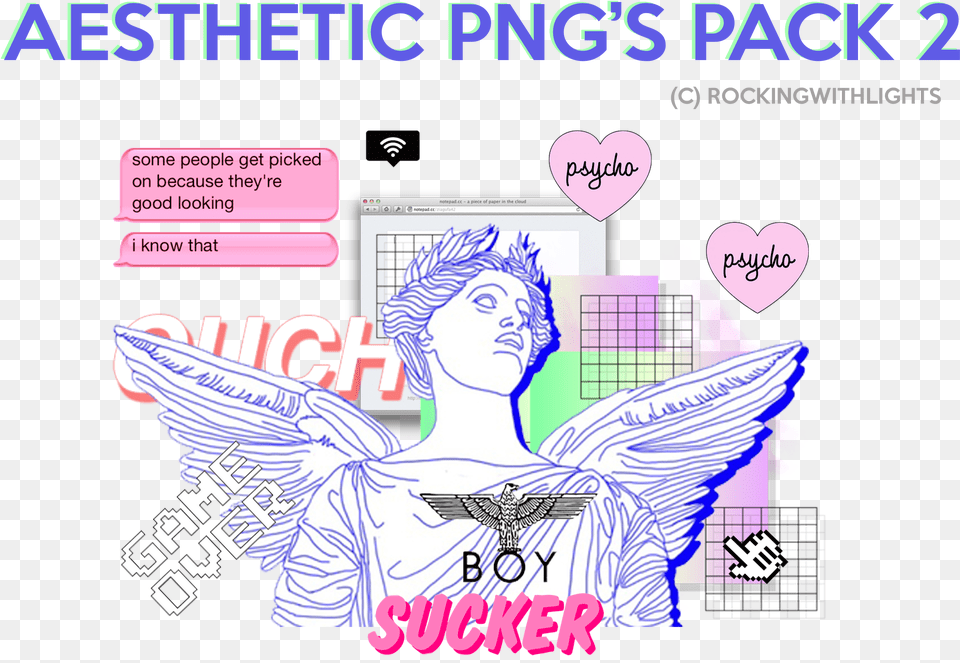 Clip Art 80s Aesthetic Generator Transparent Aesthetic Pack, Adult, Poster, Person, Man Png Image