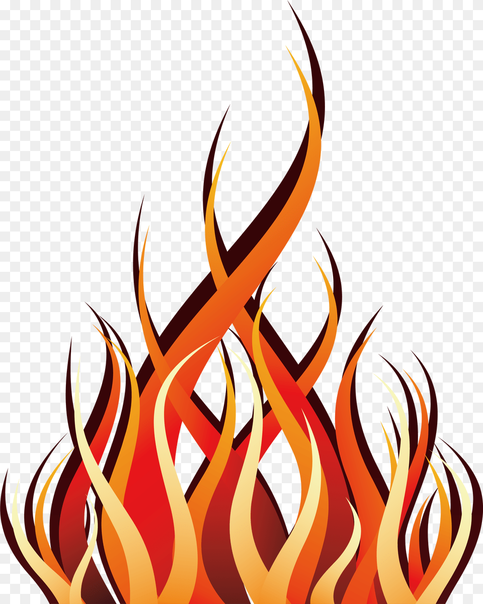 Clip Art Abstract Flames Full Size Clipart Abstract Flame Transparent, Fire, Bonfire Free Png Download