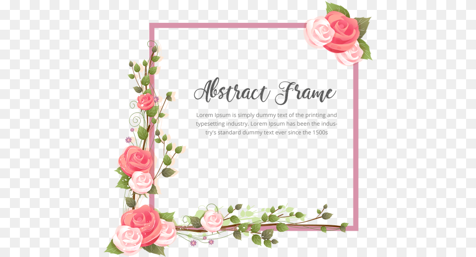 Clip Art Abstract Rose Marcos Con Flores, Envelope, Plant, Flower, Mail Free Transparent Png