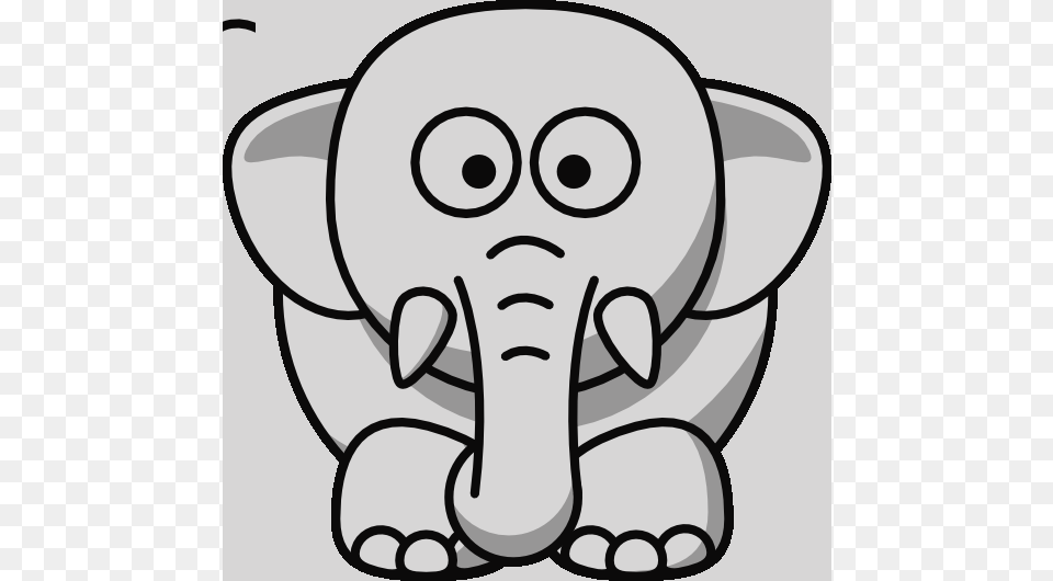 Clip Art Alliance For Networking Visual Culture Black And White, Animal, Elephant, Mammal, Wildlife Free Png Download