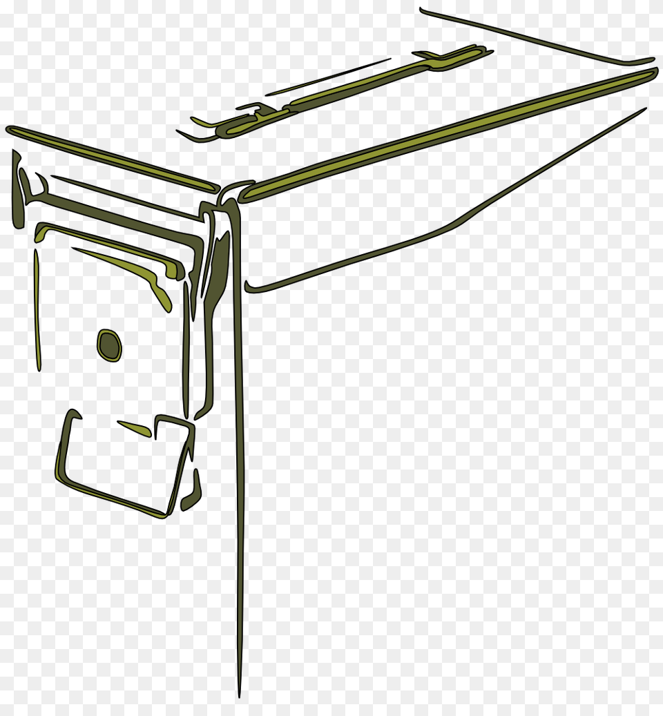 Clip Art Ammo Can Black White Line Art, Bow, Weapon, Face, Head Free Transparent Png