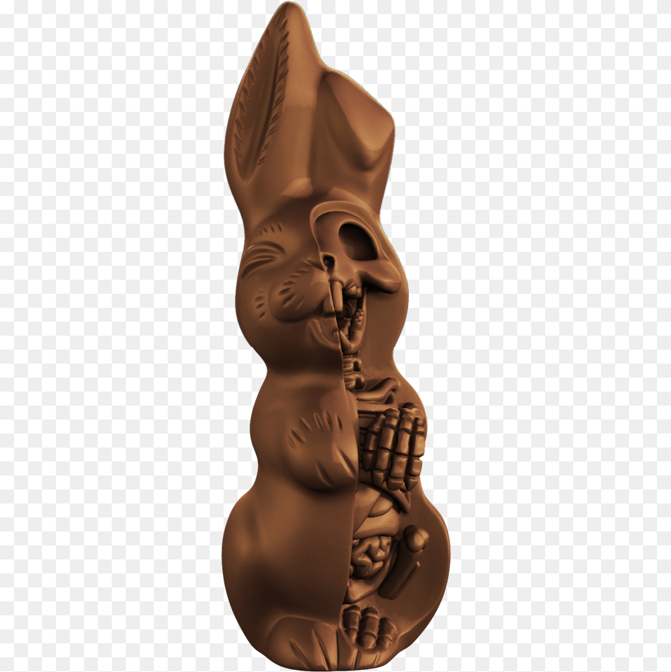 Clip Art Anatomical Chocolate Easter By Easter Bunny Chocolate, Symbol, Emblem, Adult, Person Free Png Download