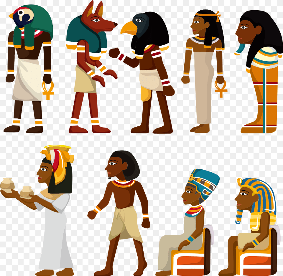 Clip Art Ancient Egyptian Cartoon Pharaoh Vector, Boy, Child, Person, Male Free Png
