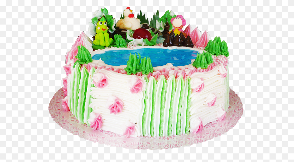 Clip Art And Funky Birthday Cake, Birthday Cake, Cream, Dessert, Food Png Image