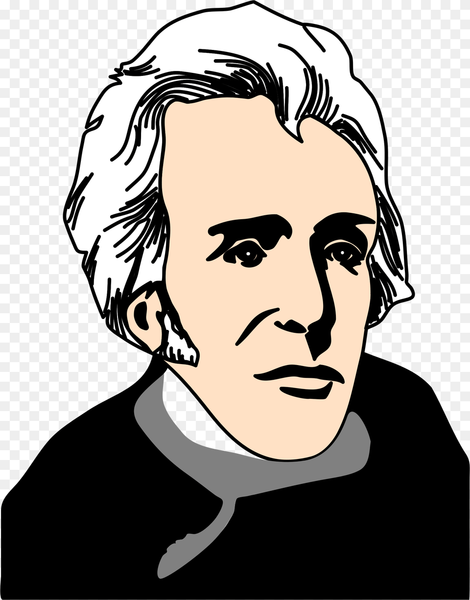 Clip Art Andrew Jackson Clipart Cartoon Transparent Thomas Jefferson, Head, Portrait, Photography, Face Png