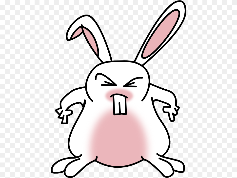 Clip Art Angry Clipart Clip Art Angry Rabbit Cartoon, Baby, Person, Animal, Mammal Free Png Download