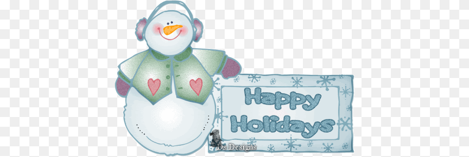 Clip Art Animated Gif Happy Holidays Happy Holidays Snowman Clipart, Nature, Outdoors, Winter, Snow Free Png Download