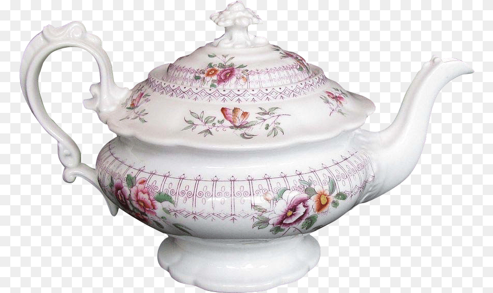Clip Art Antique Teapot British Teapot, Cookware, Porcelain, Pot, Pottery Free Png
