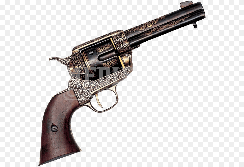 Clip Art Army Revolver Engraved Colt 45 Peacemaker, Firearm, Gun, Handgun, Weapon Free Png Download