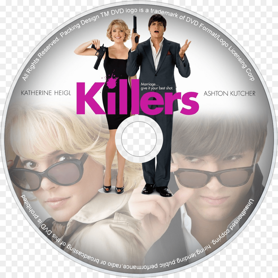 Clip Art Ashton Kutcher Killers Killers 2010, Disk, Dvd, Adult, Person Png Image