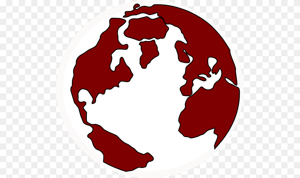 Clip Art At Clker Com Vector Online Red Earth Logo, Astronomy, Outer Space, Planet, Globe Free Transparent Png