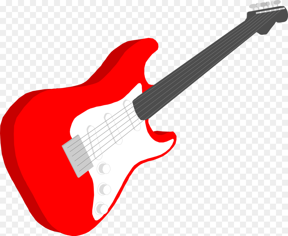 Clip Art At Clker Com Vector Online Red Guitar Clip Art, Bass Guitar, Musical Instrument, Electric Guitar Free Png Download