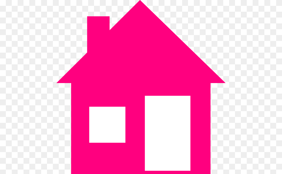 Clip Art At Clker Pink House Clipart, Outdoors, Architecture, Building, Shelter Free Png Download