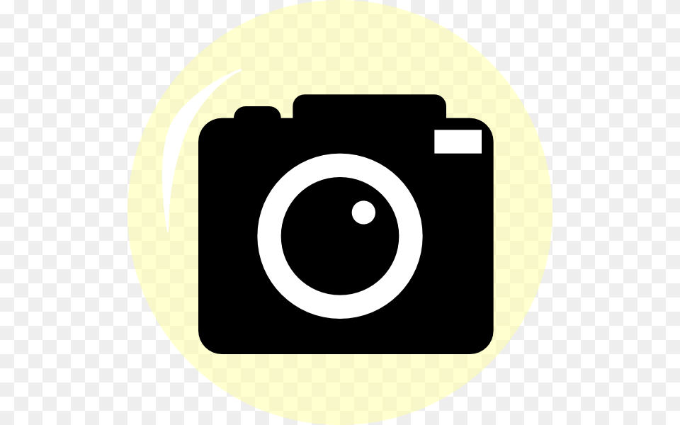 Clip Art At Clker Transparent Background Camera Clipart, Electronics, Disk, Digital Camera Free Png Download