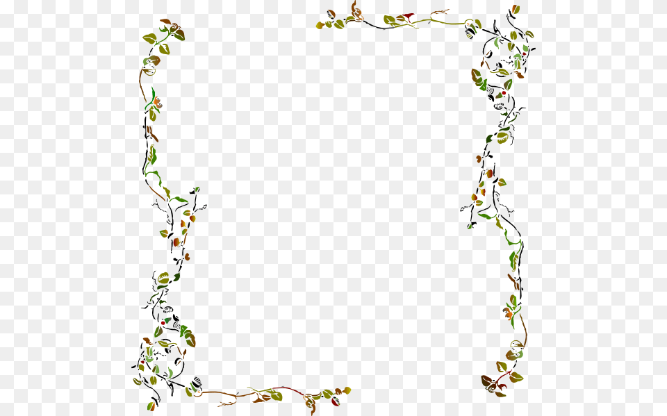 Clip Art At Clker Tree Branch Border Clip Art, Floral Design, Graphics, Pattern, Plant Png