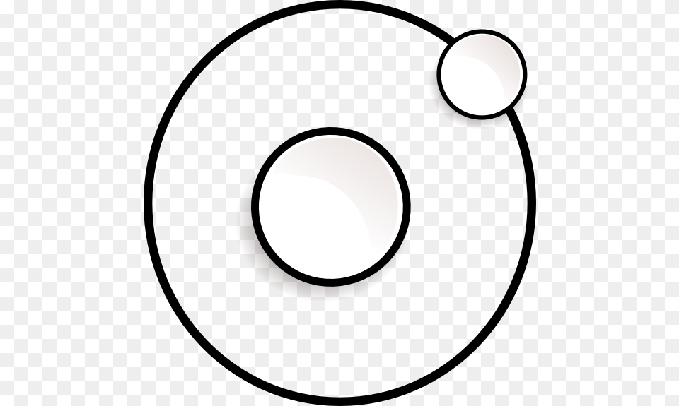 Clip Art Atom Black White Line Art, Text, Number, Symbol, Disk Png
