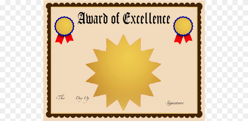 Clip Art Award Templates Award Of Excellence Certificate Template, Leaf, Plant, Logo Free Png Download