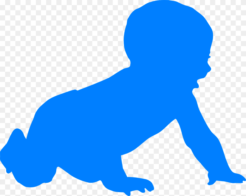 Clip Art Baby Black And White, Person, Crawling Png