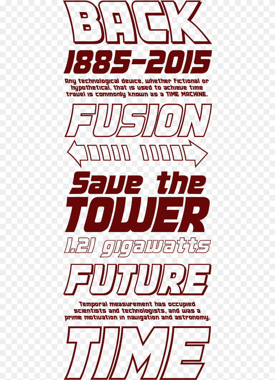 Clip Art Back To The Font Back To The Future Font Type, Advertisement, Poster, Book, Publication Free Png Download