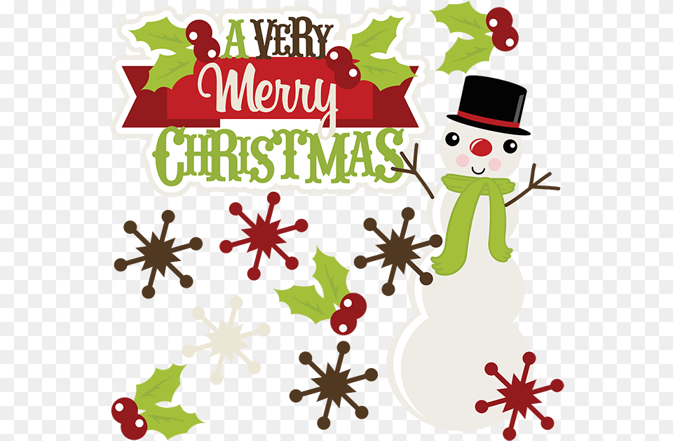 Clip Art Background Transparent Images Cute Merry Christmas Clipart, Nature, Outdoors, Winter, Snow Free Png Download