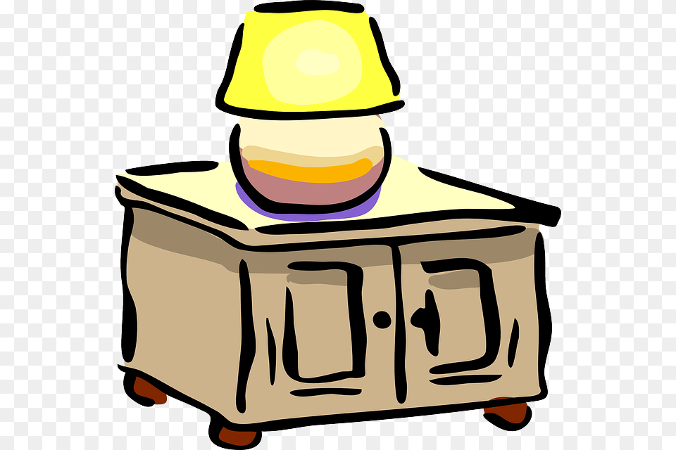Clip Art Ball On The Table Box Clipart Pencil And In Color, Lamp, Hardhat, Clothing, Helmet Free Png Download