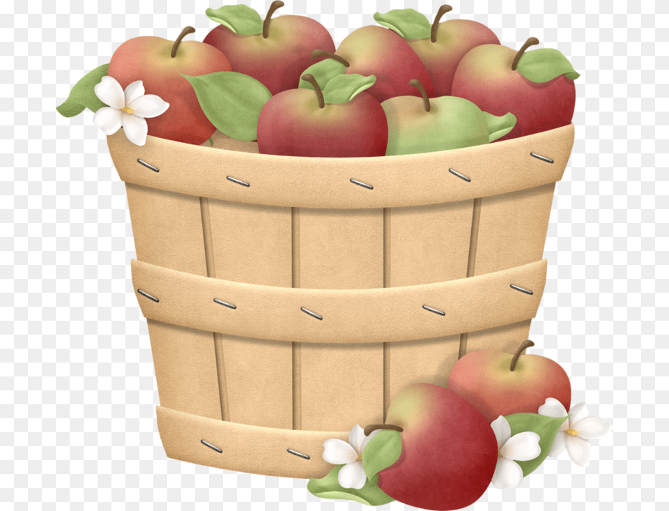 Clip Art Basket For Apples, Apple, Food, Fruit, Plant Free Png