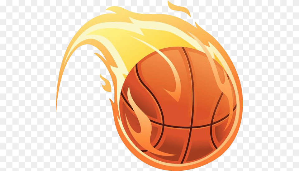 Clip Art Basketball Fire Basketball On Fire Vector, Ammunition, Grenade, Weapon Free Png Download