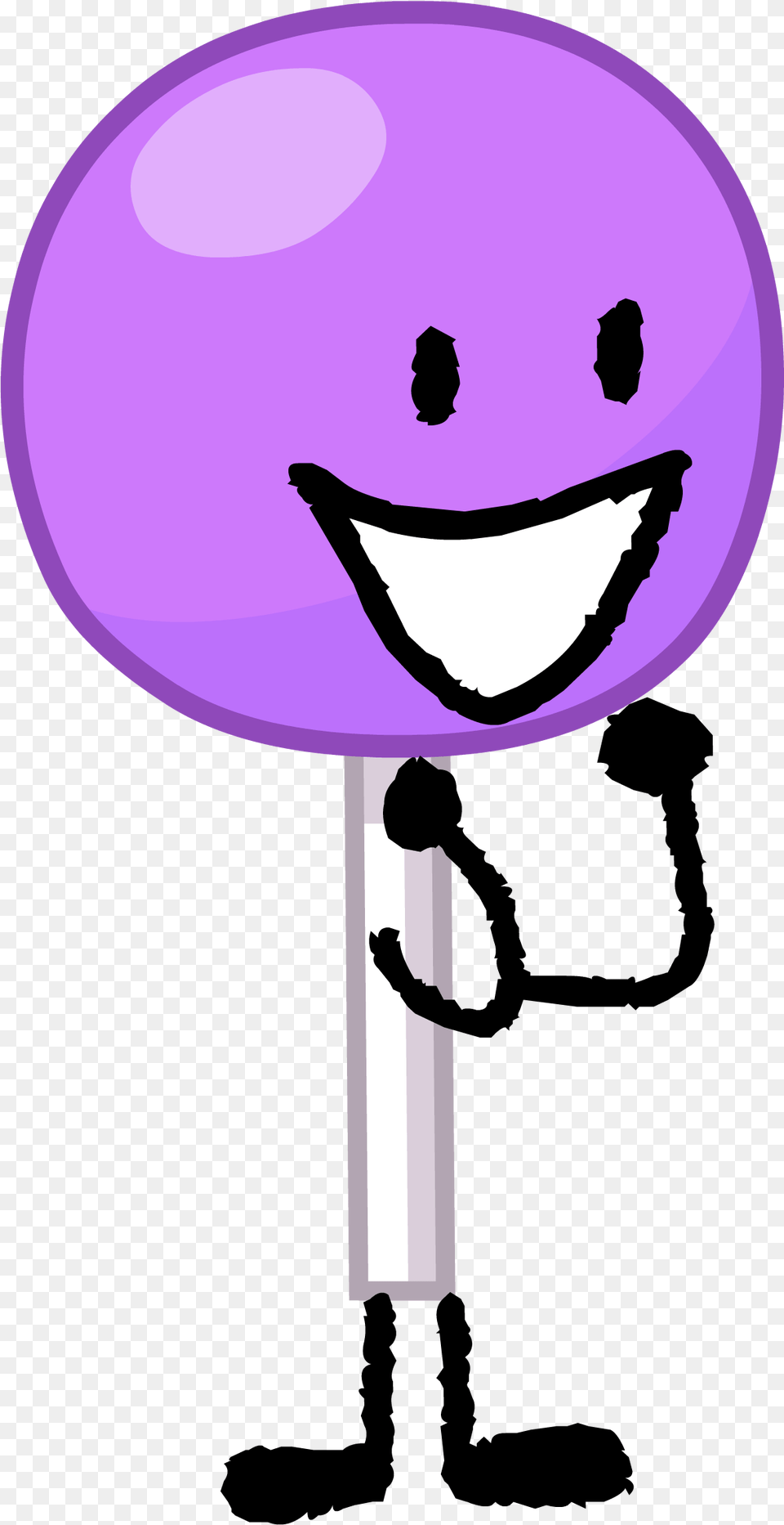 Clip Art Battle For Dream Island Lollipop Bfb Characters, Candy, Food, Purple, Sweets Png