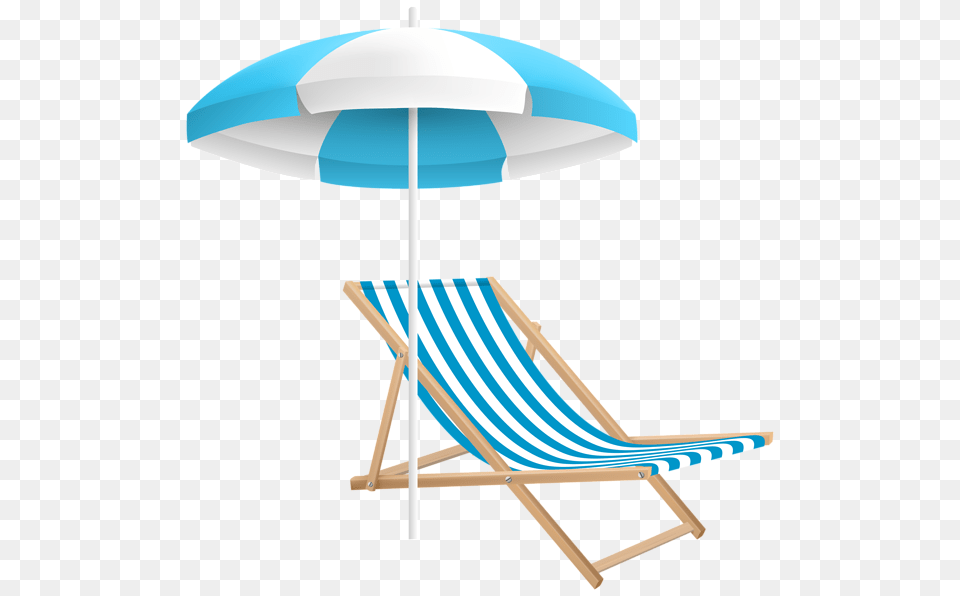 Clip Art Beach Chair And Umbrella Clip Art Transparent Image, Canopy, Furniture Free Png Download